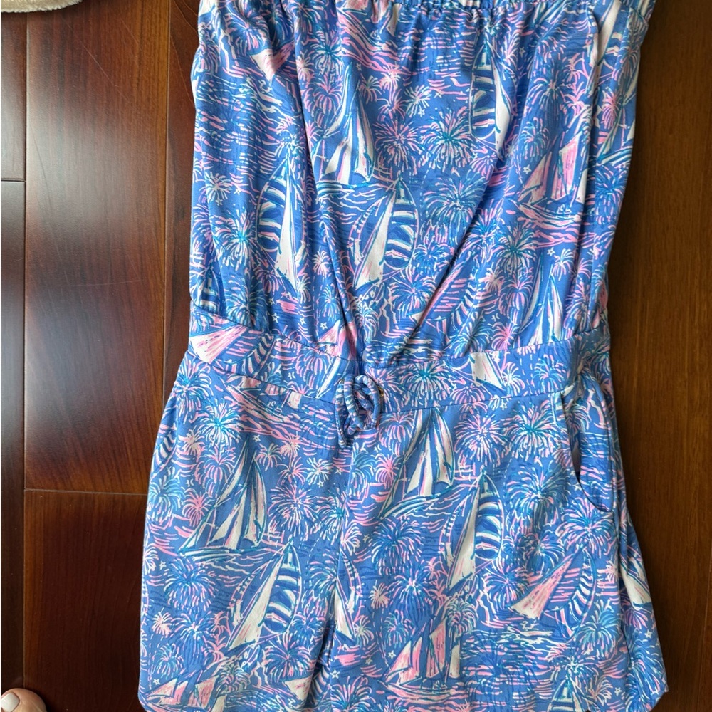 Lilly Pulitzer Blue and Pink Swim Coverup